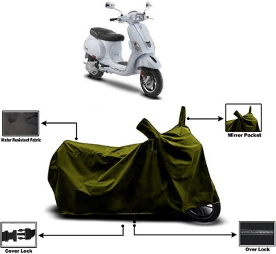 Amexride Two Wheeler Cover for Vespa(VXL 150 BS6, Green)