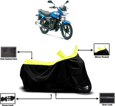 Amexride Two Wheeler Cover for Bajaj(Platina 125, Yellow)