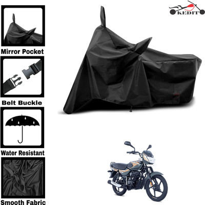 AASHTIK MART Two Wheeler Cover for Universal For Bike(CT100, Black)