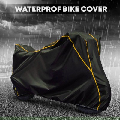 THE REAL ARV Waterproof Two Wheeler Cover for Honda(CBR1000RR Fireblade, Black, Yellow)