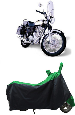 Coxtor Waterproof Two Wheeler Cover for Royal Enfield(Machismo 350, Green)