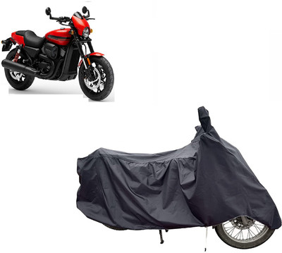 Anlopeproducts Waterproof Two Wheeler Cover for Harley Davidson(Street Rod, Grey)