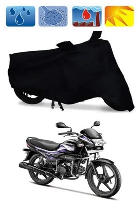 Tritika Waterproof Two Wheeler Cover for Hero(Super Splendor, Black)