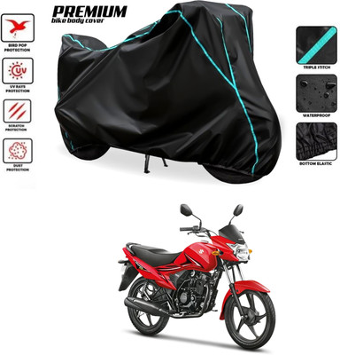 PAGORA Waterproof Two Wheeler Cover for Suzuki(Hayate, Black)