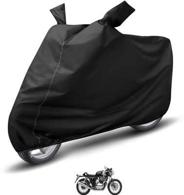 Auto Hub Waterproof Two Wheeler Cover for Royal Enfield(Continental GT 650, Black)