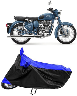 GROFATIK Two Wheeler Cover for Royal Enfield(Squadron Blue, Blue)