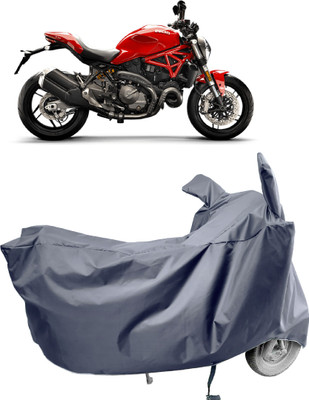 Amexride Two Wheeler Cover for Ducati(Monster 821, Grey)