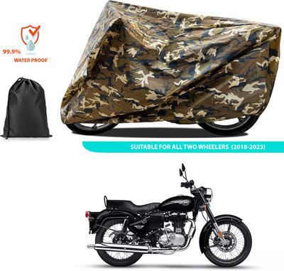 CODOKI Two Wheeler Cover for Royal Enfield(Bullet 350 Twinspark, Yellow)