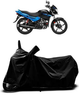 MMSSTAR Waterproof Two Wheeler Cover for Hero(New Glamour BS6, Black)