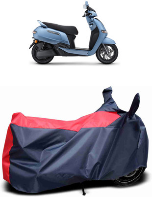 RM Collections Waterproof Two Wheeler Cover for TVS(iQube, Red, Blue)