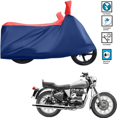 PAGORA Waterproof Two Wheeler Cover for Royal Enfield(Electra 4S, Red)