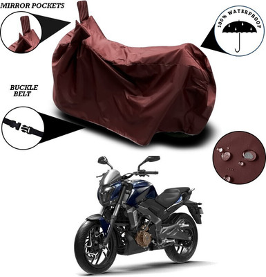 AUTOCAD Waterproof Two Wheeler Cover for Bajaj(Dominar, Maroon)
