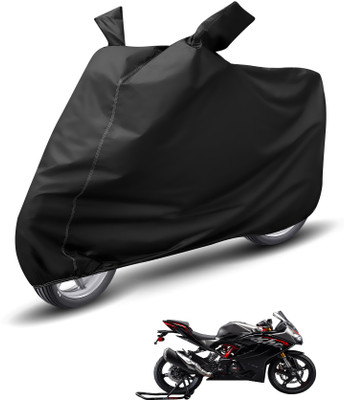 Auto Hub Waterproof Two Wheeler Cover for TVS(Apache RR 310, Black)