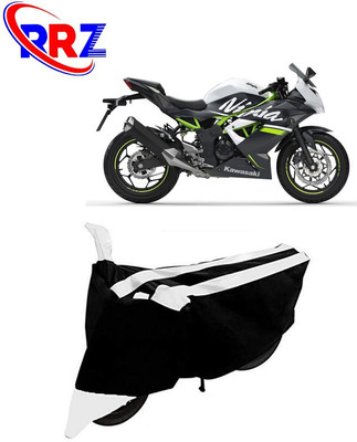 RRZ Waterproof Two Wheeler Cover for Kawasaki(Ninja, Black, White)
