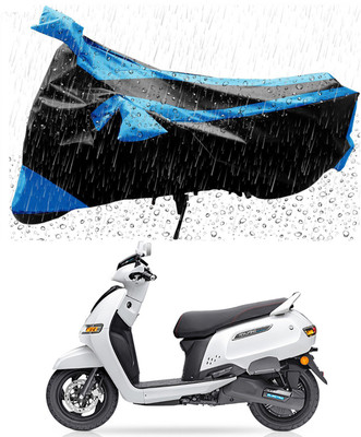 Furious3D Two Wheeler Cover for TVS(iQube Electric, Blue, Black)