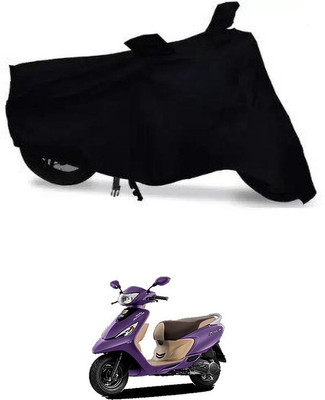 DeepShakshi AUTOMOTIVE Waterproof Two Wheeler Cover for TVS(Scooty Zest 110 BS6, Black)