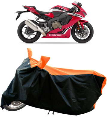 DeepShakshi AUTOMOTIVE Waterproof Two Wheeler Cover for Honda(CBR1000RR Fireblade, Orange)