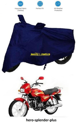 AutoRash Waterproof Two Wheeler Cover for Hero(Splendor, Blue)