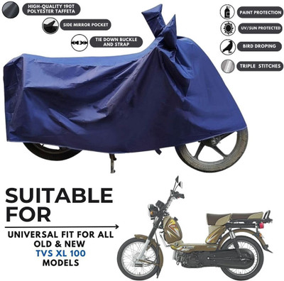 MADAFIYA Two Wheeler Cover for TVS(XL 100 Heavy Duty BS6, Blue)