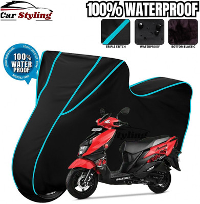 Car Styling Waterproof Two Wheeler Cover for Suzuki(Avenis 125, Green, Black)