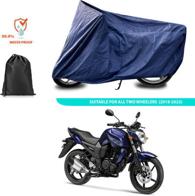 PAGORA Waterproof Two Wheeler Cover for Yamaha(FZ-FI BS6, Blue)