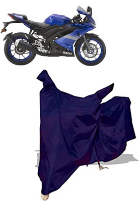 Amexride Two Wheeler Cover for Yamaha(YZF R15 V3 BS6, Blue)