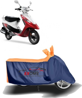 EXOME Two Wheeler Cover for TVS(Scooty Pep+, Orange)