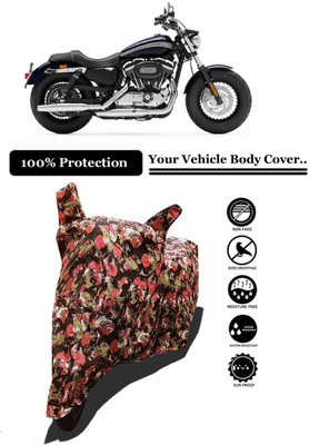 Amexride Two Wheeler Cover for Harley Davidson(1200 Custom, Multicolor)