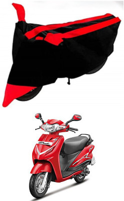 AutoGalaxy Waterproof Two Wheeler Cover for Hero(Duet LX 110CC, Red, Black)