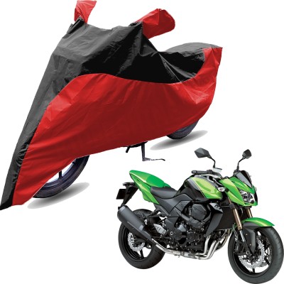 RiderShine Two Wheeler Cover for Kawasaki(Z750, Red, Black)