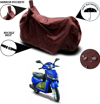 AASHTIK MART Two Wheeler Cover for Mahindra(Gusto, Maroon)
