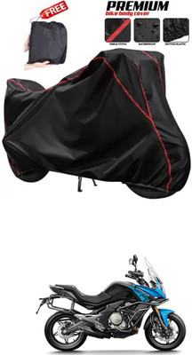 DeepShakshi AUTOMOTIVE Two Wheeler Cover for CFMoto(650MT, Black)