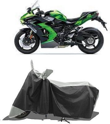 GROFATIK Two Wheeler Cover for Kawasaki(Ninja H2 BS6, Grey)