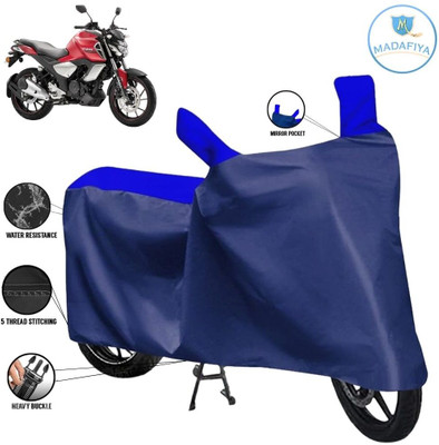 MADAFIYA Waterproof Two Wheeler Cover for Yamaha(FZ S V3, Blue, Multicolor)