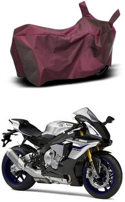 Mdstar Waterproof Two Wheeler Cover for Yamaha(YZF R1M, Maroon)