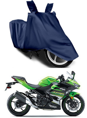 Furious3D Two Wheeler Cover for Kawasaki(Ninja 400, Blue)