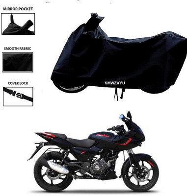 smwzxyu Waterproof Two Wheeler Cover for Bajaj(Pulsar 180F, Black)
