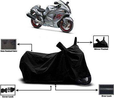 Amexride Two Wheeler Cover for Suzuki(GSX R1300 Hayabusa, Black)