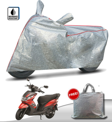 TEASN Waterproof Two Wheeler Cover for Yamaha(Ray Z, Silver)