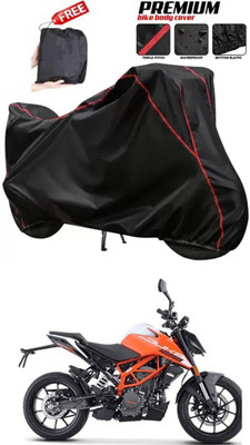 DeepShakshi AUTOMOTIVE Two Wheeler Cover for KTM(125 Duke, Black)