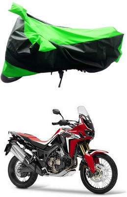 Mdstar Waterproof Two Wheeler Cover for Honda(CRF1000L Africa Twin, Green, Black)