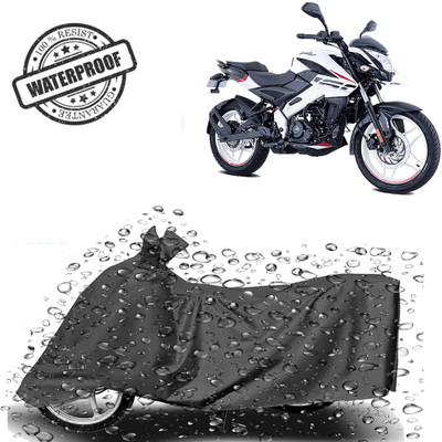 ROYAL AUTO MART Waterproof Two Wheeler Cover for Bajaj(Pulsar NS-160, Grey)