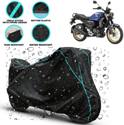 kerwa Waterproof Two Wheeler Cover for Yamaha(FZ-X, Black)