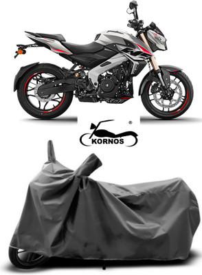KORNOS Two Wheeler Cover for Bajaj(Pulsar SS400 BS6, Grey)