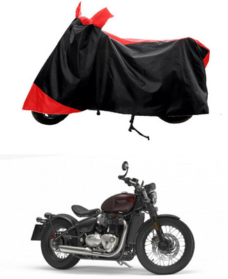 GROFATIK Two Wheeler Cover for Triumph(Bonneville Bobber BS6, Red)