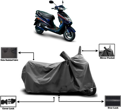 Amexride Two Wheeler Cover for Okinawa(Ridge Plus, Grey)
