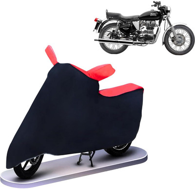 KEDIT Two Wheeler Cover for Royal Enfield(Bullet Electra Twinspark, Red, Black)