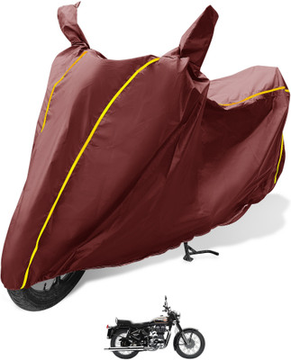 Auto Hub Waterproof Two Wheeler Cover for Royal Enfield(Standard 350, Maroon)