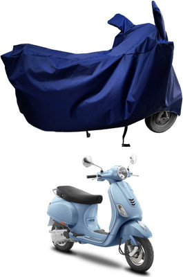 Amexride Two Wheeler Cover for Vespa(ZX 125 BS6, Blue)