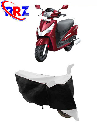 RRZ Waterproof Two Wheeler Cover for Hero(Destini 125, Black, White)